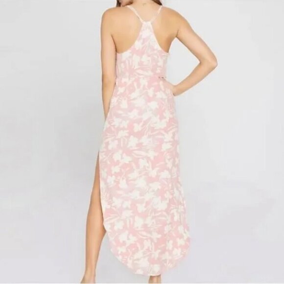 L Space Nicola Pink And White Floral Paradise Blooms Swim Cover Up Dress Small - Picture 3 of 11